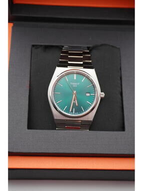 Tissot  PRX Quartz Men’s Watch T137.410.11.091.00 Green Dial Stainless 40mm